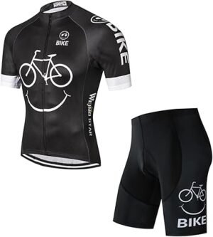 Cycling Jersey Men Full Zip Bike Shirt Racing Top Bicycle Clothing