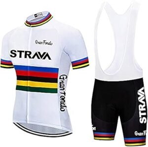 Cycling Jersey Men Set Bib Shorts Set Summer Mountain Bike Bicycle Suit Anti UV Bicycle Team Racing Uniform Clothes