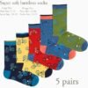 61zSQUPq6vL._AC_SX385_.jpg Mens Bamboo Mid-Calf Cycling Sports and Dress Socks for Men Sock