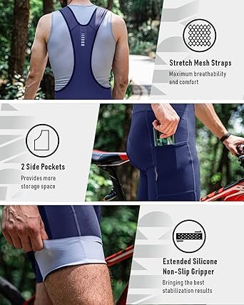 71HO8qgZN6L._AC_SX342_.jpg Men Cycling Bike Bib Short with Phone Pockets 4D Padded Breathable Biking Bicycle Bib Tights
