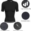 Cycling Jersey Women Long Sleeve Bike Shirts for Women Biking Tops Breathable Cycle Jerseys with 4 Pockets
